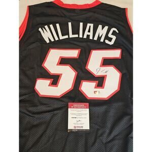 Jason Williams Autographed/Signed Jersey COA Black Custom Jersey